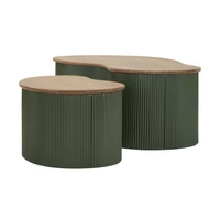 Kép 8/10 - Frankfurti dohányzóasztal 2db-os szett zöld 87X53X32-50X35X28 cm 3