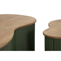 Kép 9/10 - Frankfurti dohányzóasztal 2db-os szett zöld 87X53X32-50X35X28 cm 4
