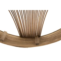Kép 4/6 - Fuji fali polc rattan hatású barna 60,5x10,5x76 cm 3