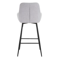 Kép 7/11 - Glamour bárszék 2db-os szett szürke/fekete 55x55x109 cm 5