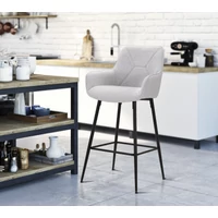 Kép 10/11 - Glamour bárszék 2db-os szett szürke/fekete 55x55x109 cm 9