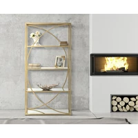 Kép 7/7 - Glamour könyves polc arany 90x38x180 cm 5