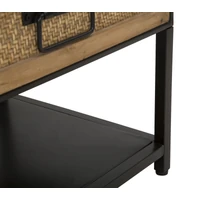 Kép 9/9 - Hanoi tv állvány fiókkal fekete/barna 95x38x38 cm 5