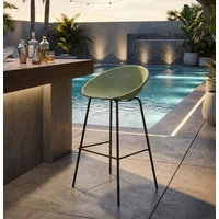 Kép 4/10 - Ibiza bárszék 2db-os szett zöld 50X50X98 cm 8