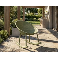 Kép 7/10 - Ibiza hintaszék zöld 66X88X80 cm 9