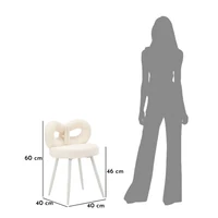 Kép 10/11 - Ilary mini szék fehér ø 40x67(ülésmagasság 46 ) cm