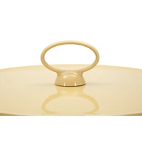 Kép 4/7 - Iris kisasztal tárolóval krémszín Ø 44X43 cm 2