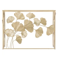 Kép 6/10 - Konzolasztal ginko biloba levelekkel arany 108x36,5x80 cm 1