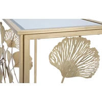 Kép 2/10 - Konzolasztal ginko biloba levelekkel arany 108x36,5x80 cm 6