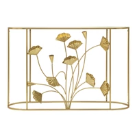 Kép 5/9 - Konzolasztal lotus virággal arany 120x40x80 cm 1