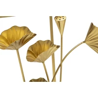 Kép 8/9 - Konzolasztal lotus virággal arany 120x40x80 cm 4