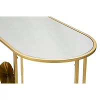 Kép 2/9 - Konzolasztal lotus virággal arany 120x40x80 cm 6
