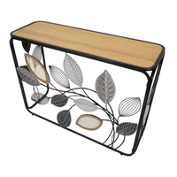 Kép 5/10 - Konzolasztal őszi hangulatú barna/fekete 108x36,8x80 cm 1