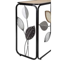Kép 10/10 - Konzolasztal őszi hangulatú barna/fekete 108x36,8x80 cm 5