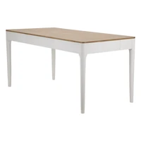 Kép 6/9 - Matera étkezőasztal bohó stílusban fehér/barna 180x90x80 cm 2