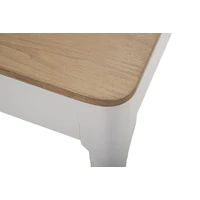Kép 9/9 - Matera étkezőasztal bohó stílusban fehér/barna 180x90x80 cm 5