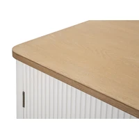 Kép 8/10 - Matera komód bohó szílusban fehér/barna 117x37x90 cm 3