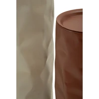 Kép 4/6 - Norimberga asztalka 2db-os szett piros/krémszín Ø 30X70-27X60 cm 3