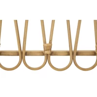 Kép 4/7 - Panama fali polc rattan hatású barna 162x28x43.5 cm 2