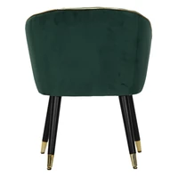 Kép 6/10 - Paris fotel párnázott bársony szövettel green/gold 62x58x78 cm 2