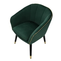 Kép 9/10 - Paris fotel párnázott bársony szövettel green/gold 62x58x78 cm 4