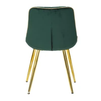 Kép 5/10 - Paris szék párnázott bársony szövettel szett 2 db green/gold 51x59x79 cm 1