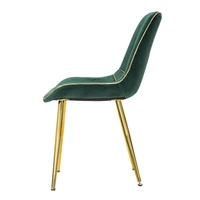 Kép 7/10 - Paris szék párnázott bársony szövettel szett 2 db green/gold 51x59x79 cm 2