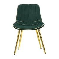 Kép 8/10 - Paris szék párnázott bársony szövettel szett 2 db green/gold 51x59x79 cm 3