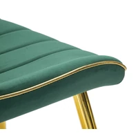 Kép 2/10 - Paris szék párnázott bársony szövettel szett 2 db green/gold 51x59x79 cm 6