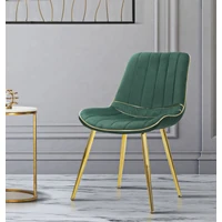 Kép 3/10 - Paris szék párnázott bársony szövettel szett 2 db green/gold 51x59x79 cm 7