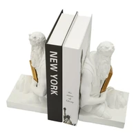 Kép 6/8 - Poseidon könyvtámasz fehér/arany 25,5X15X22,3 cm 5