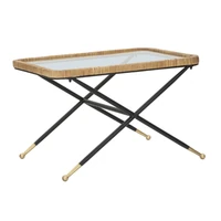 Kép 1/10 - Saint barth dohányzóasztal rattan 70x50x45 cm