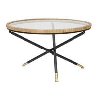 Kép 1/11 - Saint barth kerek dohányzóasztal rattan ø 80x46,5 cm