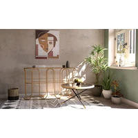 Kép 8/11 - Saint barth kerek dohányzóasztal rattan ø 80x46,5 cm