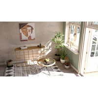 Kép 9/11 - Saint barth kerek dohányzóasztal rattan ø 80x46,5 cm