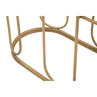 Kép 8/11 - Samui fém konzolasztal bambusz hatású barna 110x32x77 cm 5