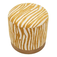 Kép 3/6 - Savana puff zebra csíkos mézsárga Ø 40X40 cm 2