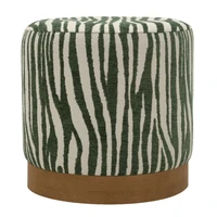 Kép 1/6 - Savana puff zebra csíkos zöld Ø 40X40 cm