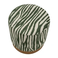 Kép 2/6 - Savana puff zebra csíkos zöld Ø 40X40 cm 1