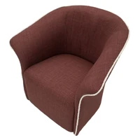 Kép 10/11 - Siena fotel forog tartós szövetből bordó 83,5x66x80 (ülőmagasság 42 )cm 4