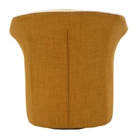 Kép 5/11 - Siena fotel forog tartós szövetből mustársárga 83,5x66x80 (ülőmagasság 42) cm 4