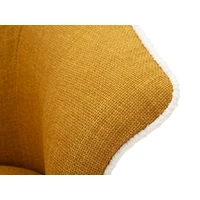 Kép 7/11 - Siena fotel forog tartós szövetből mustársárga 83,5x66x80 (ülőmagasság 42) cm 5