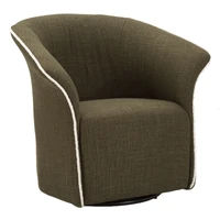 Kép 1/11 - Siena fotel forog tartós szövetből zöld 83,5x66x80 (ülőmagasság 42 ) cm