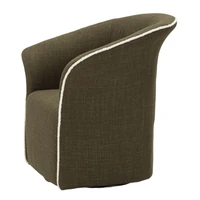 Kép 4/11 - Siena fotel forog tartós szövetből zöld 83,5x66x80 (ülőmagasság 42 ) cm 2