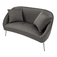 Kép 8/10 - Soffy kanapé 2db párnával szürke/ezüst 137x69x79 cm 3