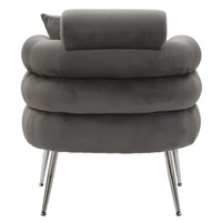 Kép 5/11 - Soffy plus fotel párnával szürke/ezüst 78x68x85 cm 7