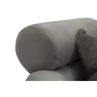 Kép 7/11 - Soffy plus fotel párnával szürke/ezüst 78x68x85 cm 8