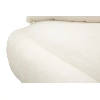 Kép 2/11 - Soffy plus kanapé 2db párnával plüss fehér/arany 133x68x69 cm 6