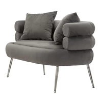 Kép 6/11 - Soffy plus kanapé 2db párnával szürke/ezüst 133x68x69 cm 2