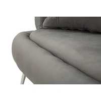 Kép 2/11 - Soffy plus kanapé 2db párnával szürke/ezüst 133x68x69 cm 6